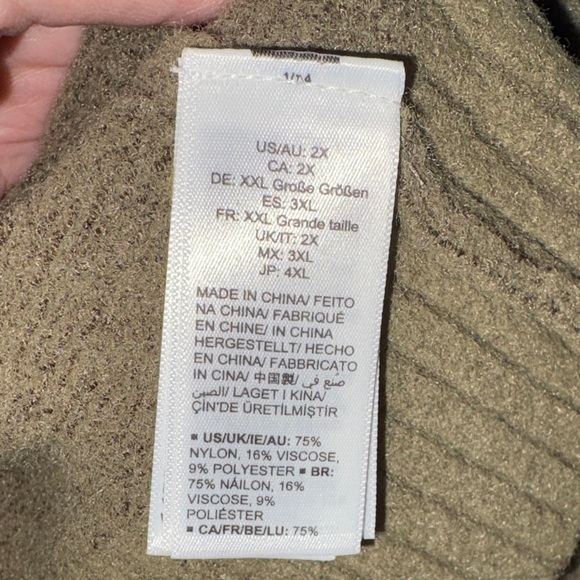 The Drop Women’s 2X Olive Green Sweater Lounge Set - Picture 6 of 11